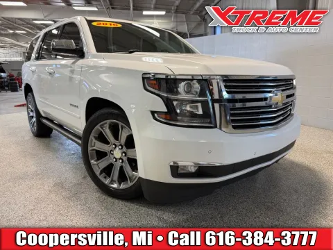 White 2016 Chevrolet Tahoe LTZ for sale in Coopersville, MI