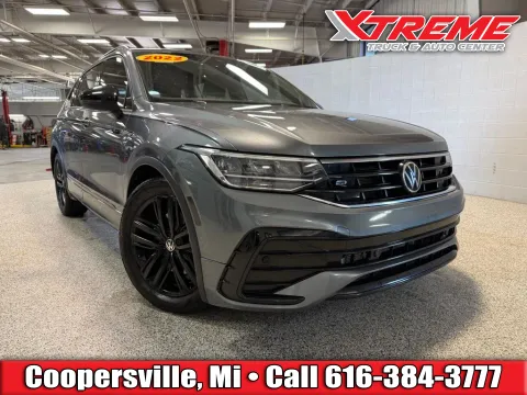 Gray 2022 Volkswagen Tiguan 2.0T SE R-Line Black for sale in Coopersville, MI