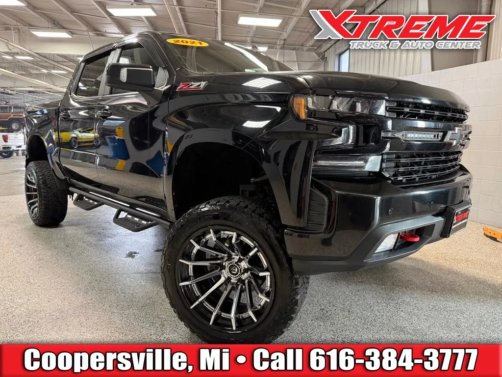 Black 2021 Chevrolet Silverado 1500 LT Trail Boss for sale in Coopersville, MI