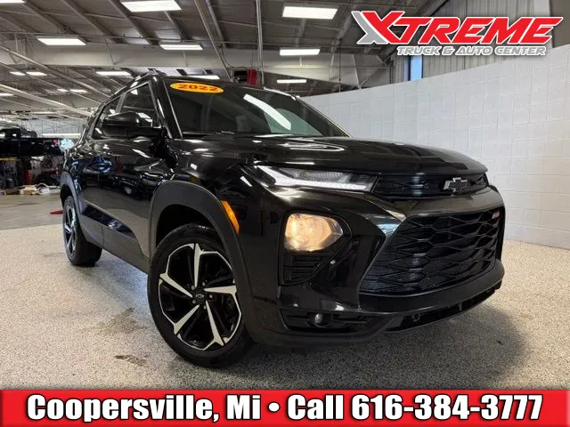 Black 2022 Chevrolet TrailBlazer RS for sale in Coopersville, MI
