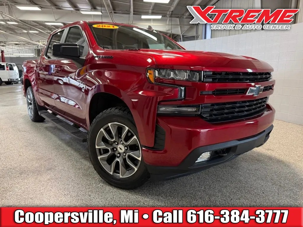 Red 2021 Chevrolet Silverado 1500 RST for sale in Coopersville, MI