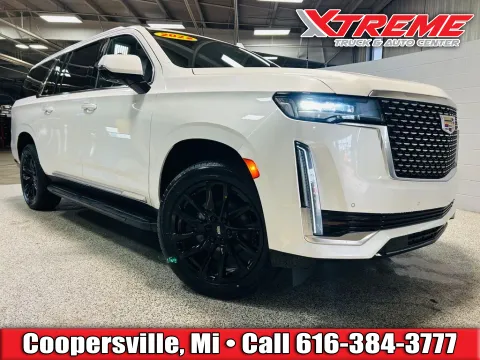 White 2022 Cadillac Escalade ESV Luxury for sale in Coopersville, MI