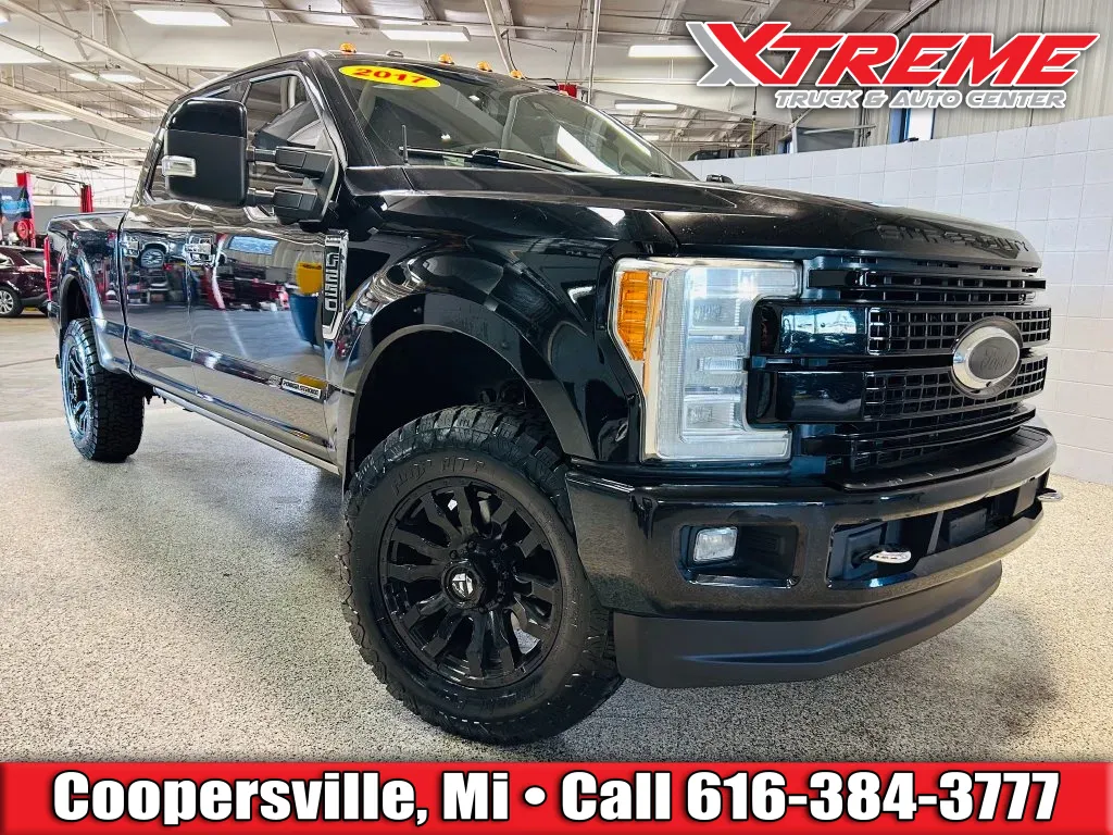 Black 2017 Ford F-250SD Platinum for sale in Coopersville, MI