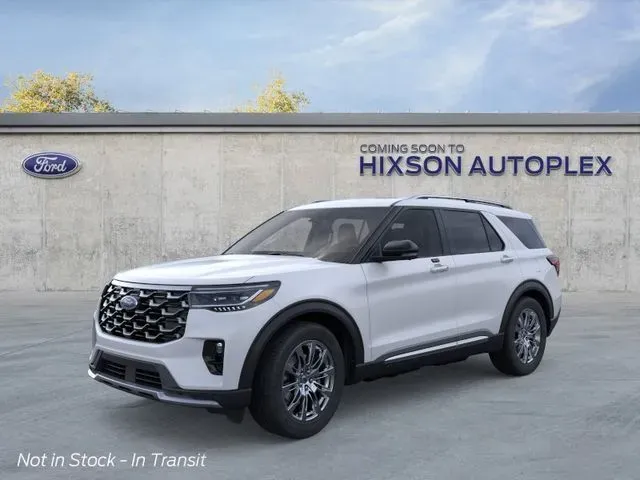 White 2026 Ford Explorer Platinum for sale in Alexandria, LA