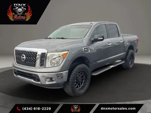 Gray 2017 Nissan Titan Crew Cab SV Pickup 4D 5 1/2 ft for sale in Altavista, VA