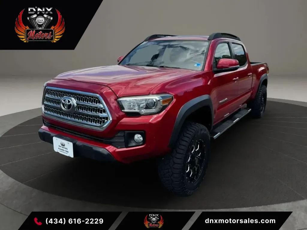 Red 2017 Toyota Tacoma Double Cab TRD Off-Road Pickup 4D 6 ft for sale in Altavista, VA