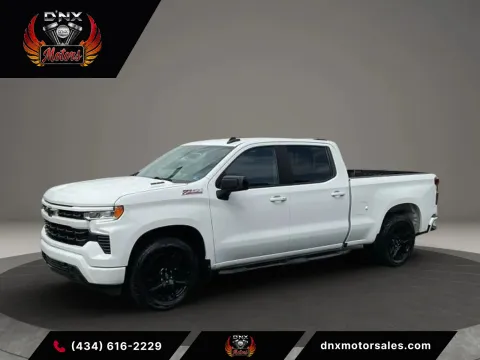 White 2022 Chevrolet Silverado 1500 Crew Cab RST Pickup 4D 6 1/2 ft for sale in Altavista, VA