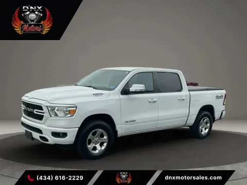 White 2019 Ram 1500 Crew Cab Big Horn Pickup 4D 5 1/2 ft for sale in Altavista, VA