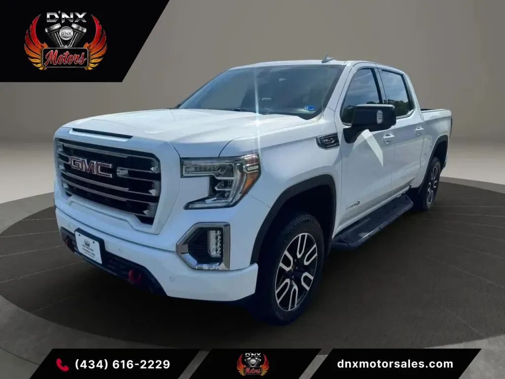 White 2020 GMC Sierra 1500 Crew Cab AT4 Pickup 4D 5 3/4 ft for sale in Altavista, VA