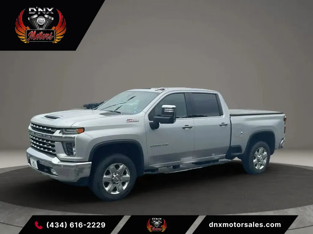 Silver 2022 Chevrolet Silverado 2500 HD Crew Cab LTZ Pickup 4D 6 1/2 ft for sale in Altavista, VA