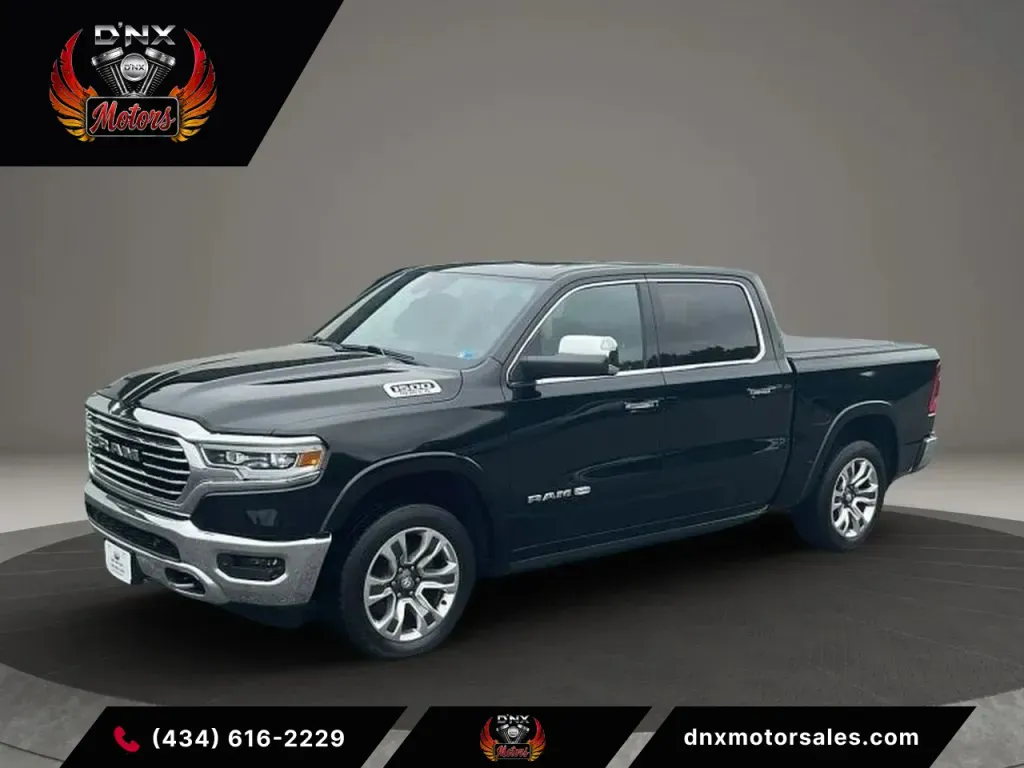 Black 2019 Ram 1500 Crew Cab Laramie Longhorn Pickup 4D 5 1/2 ft for sale in Altavista, VA