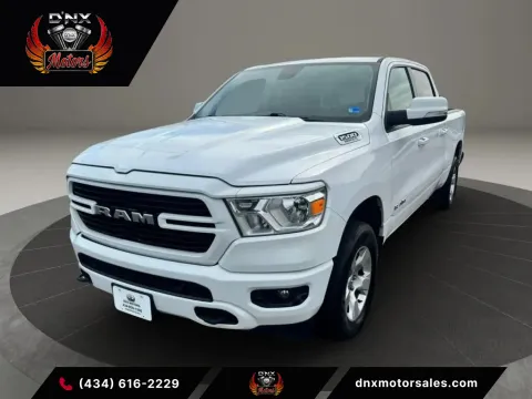 White 2020 Ram 1500 Crew Cab Big Horn Pickup 4D 6 1/3 ft for sale in Altavista, VA