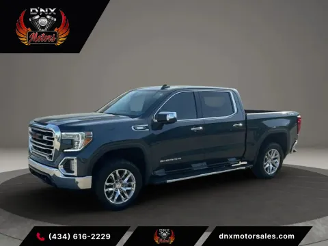 Blue 2021 GMC Sierra 1500 Crew Cab SLT Pickup 4D 5 3/4 ft for sale in Altavista, VA