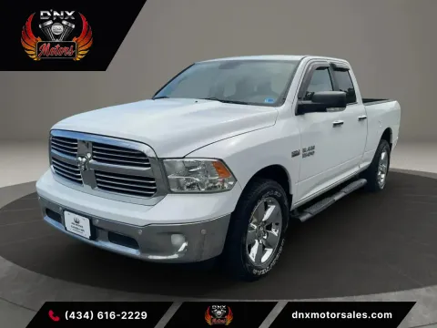 White 2015 Ram 1500 Quad Cab Big Horn Pickup 4D 6 1/3 ft for sale in Altavista, VA