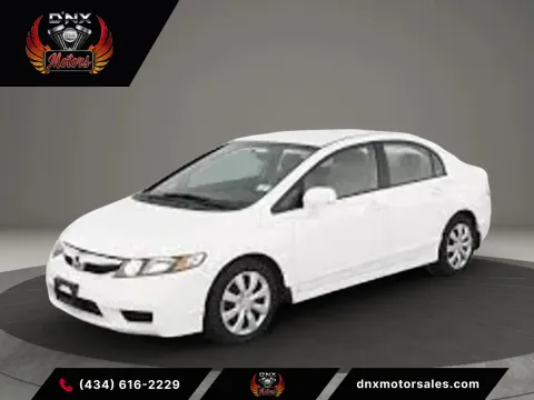 White 2009 Honda Civic EX Sedan 4D for sale in Altavista, VA