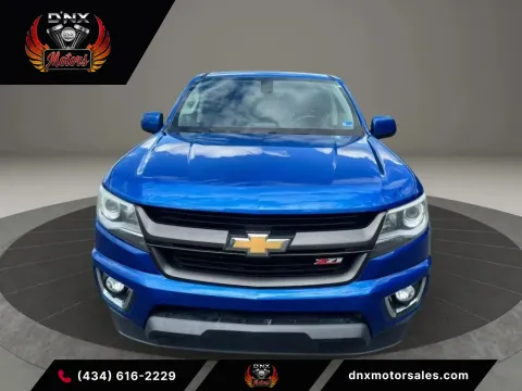 Blue 2018 Chevrolet Colorado Crew Cab Z71 Pickup 4D 5 ft for sale in Altavista, VA