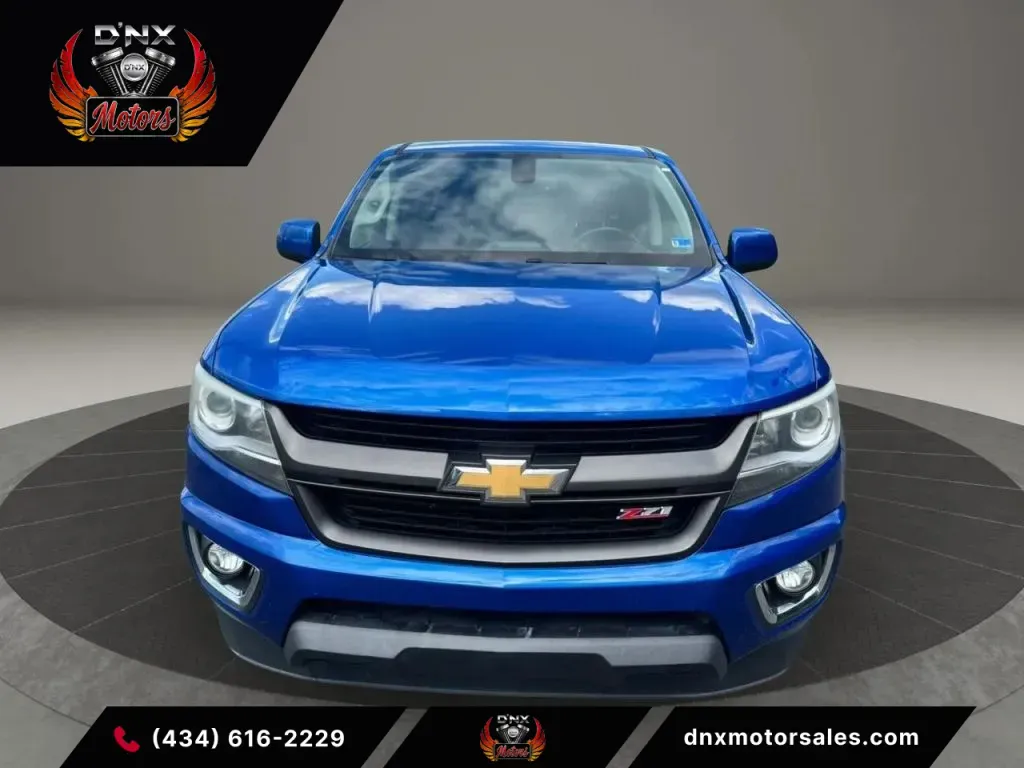 Blue 2018 Chevrolet Colorado Crew Cab Z71 Pickup 4D 5 ft for sale in Altavista, VA