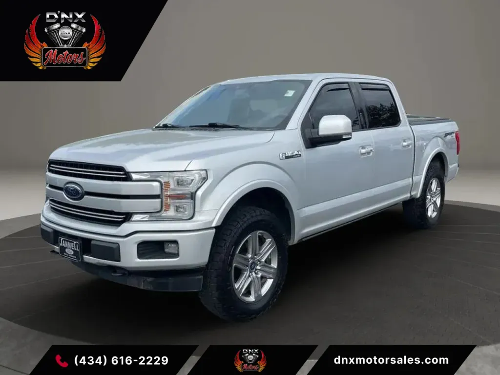 Gray 2018 Ford F-150 SuperCrew Cab Lariat Pickup 4D 5 1/2 ft for sale in Altavista, VA