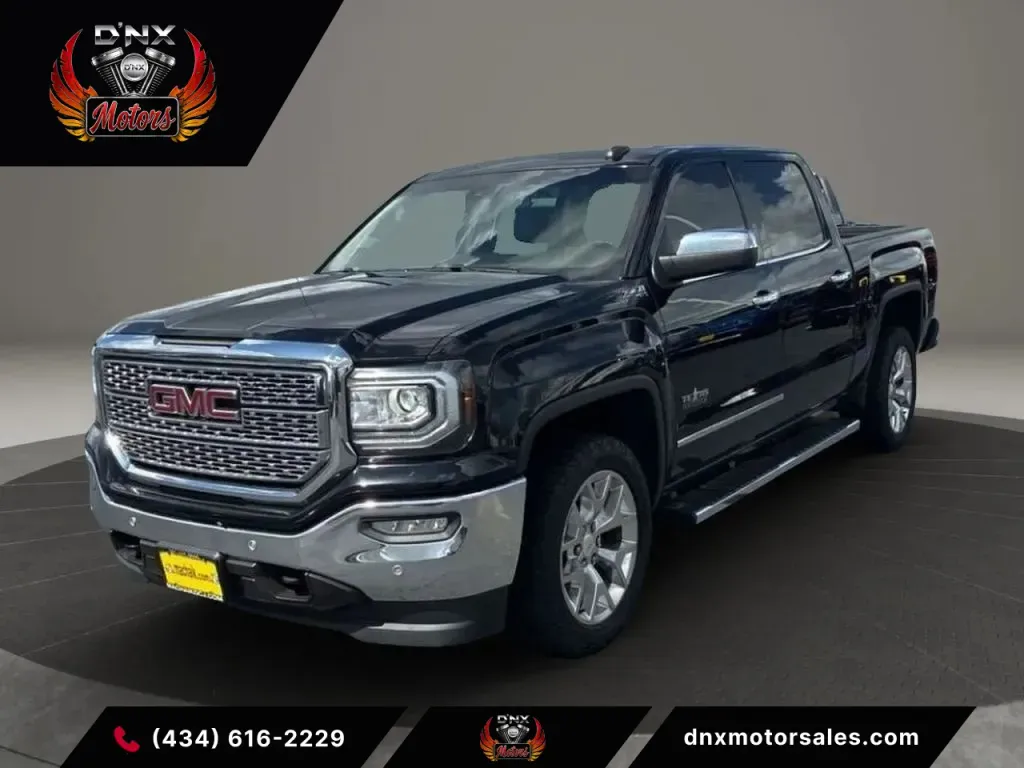 Black 2017 GMC Sierra 1500 Crew Cab SLT Pickup 4D 5 3/4 ft for sale in Altavista, VA