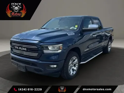 Blue 2019 Ram 1500 Crew Cab Big Horn Pickup 4D 6 1/3 ft for sale in Altavista, VA