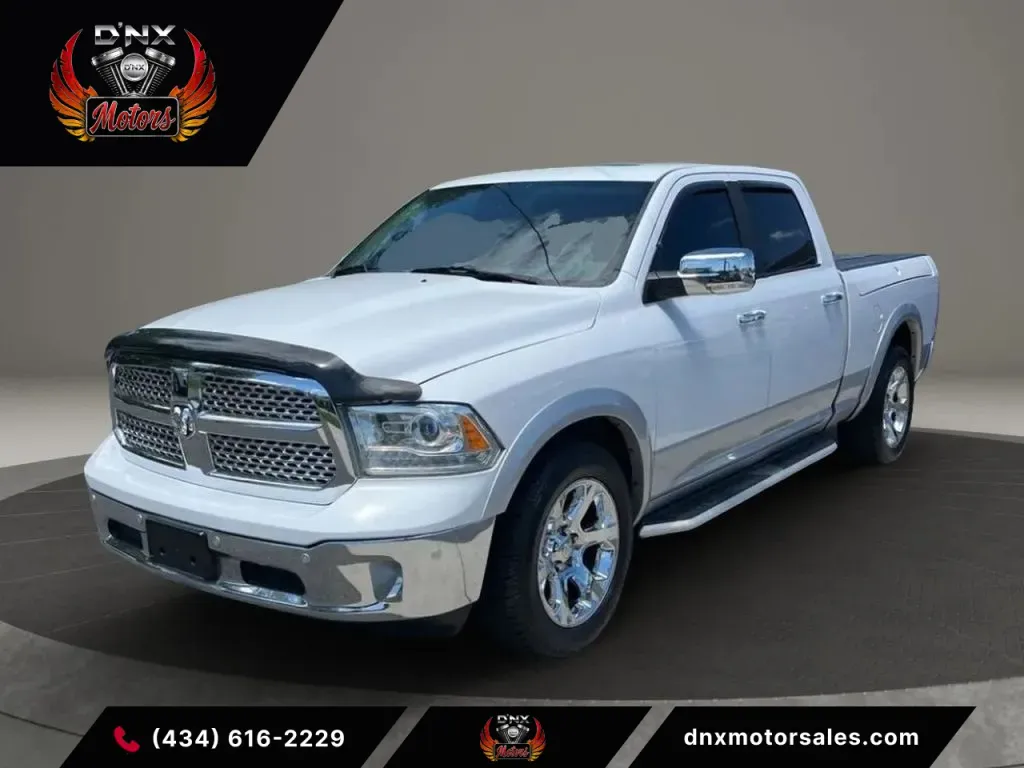 White 2014 Ram 1500 Crew Cab Laramie Pickup 4D 6 1/3 ft for sale in Altavista, VA
