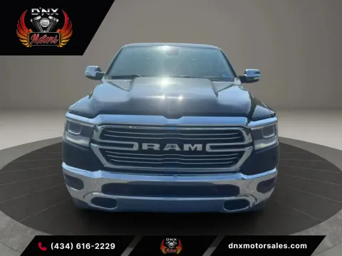 Blue 2019 Ram 1500 Crew Cab Laramie Pickup 4D 5 1/2 ft for sale in Altavista, VA