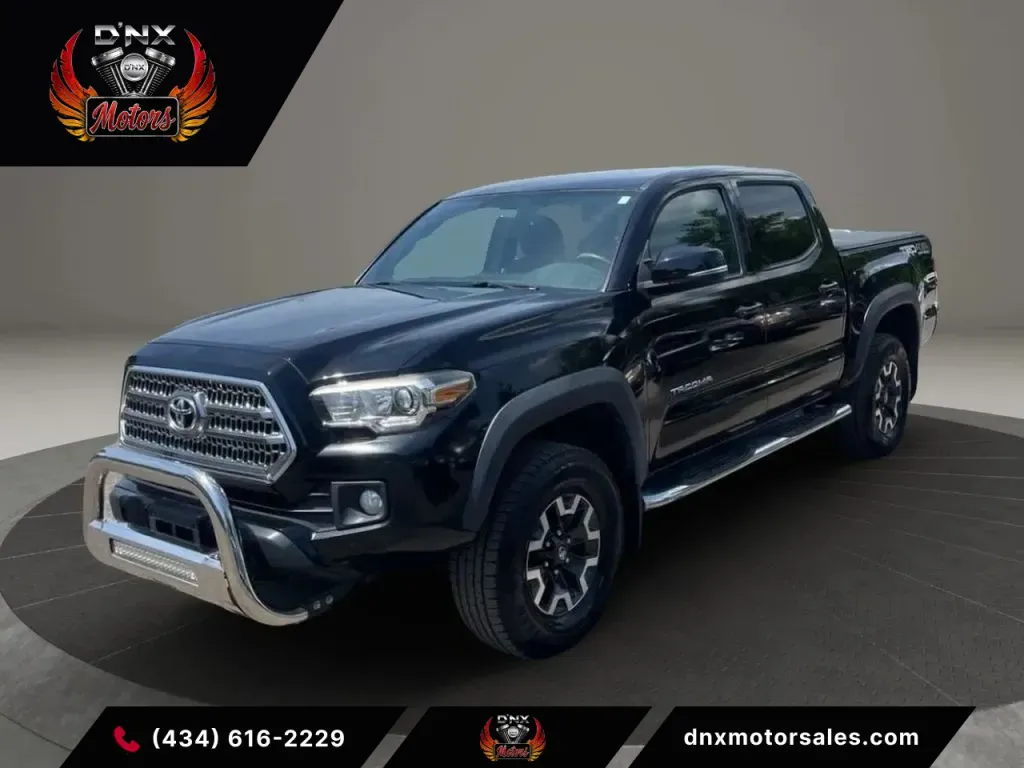 Black 2016 Toyota Tacoma Double Cab TRD Off-Road Pickup 4D 5 ft for sale in Altavista, VA