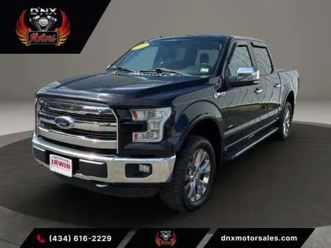 Black 2016 Ford F-150 SuperCrew Cab Lariat Pickup 4D 5 1/2 ft for sale in Altavista, VA