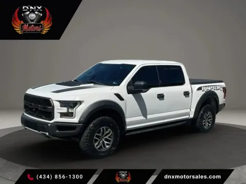 White 2018 Ford F-150 SuperCrew Cab Raptor Pickup 4D 5 1/2 ft for sale in Altavista, VA