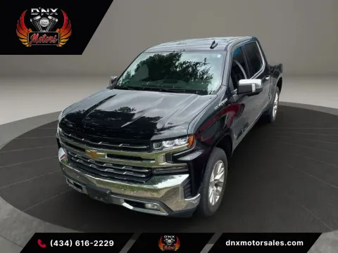 Black 2019 Chevrolet Silverado 1500 Crew Cab LTZ Pickup 4D 5 3/4 ft for sale in Altavista, VA