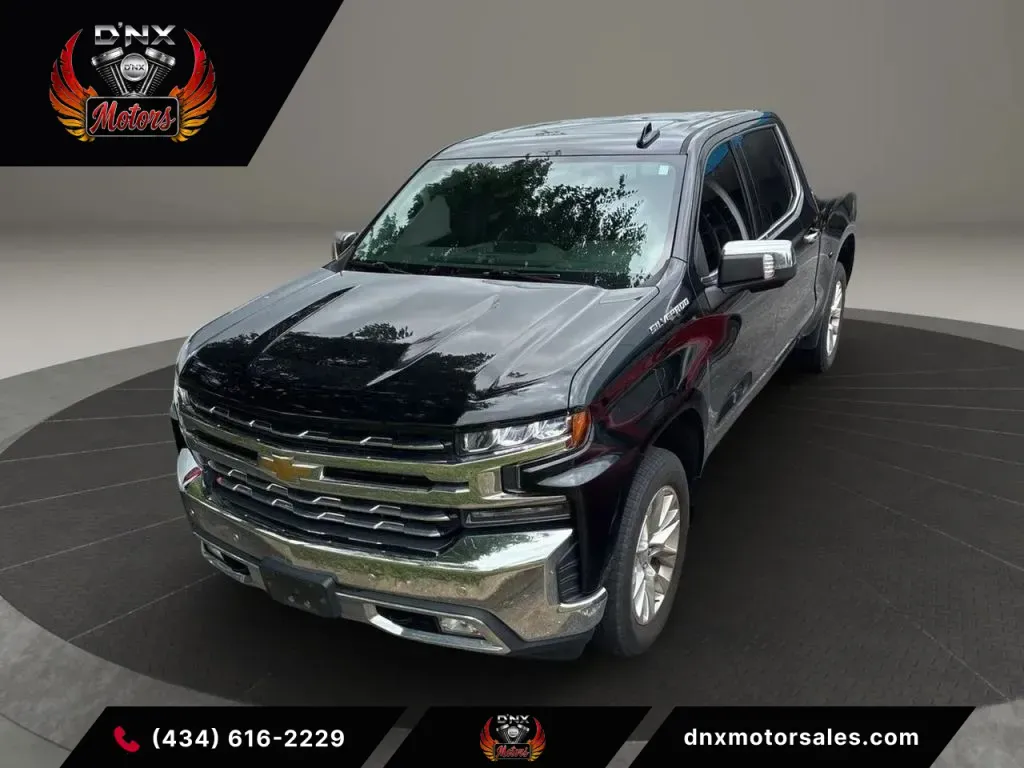 Black 2019 Chevrolet Silverado 1500 Crew Cab LTZ Pickup 4D 5 3/4 ft for sale in Altavista, VA