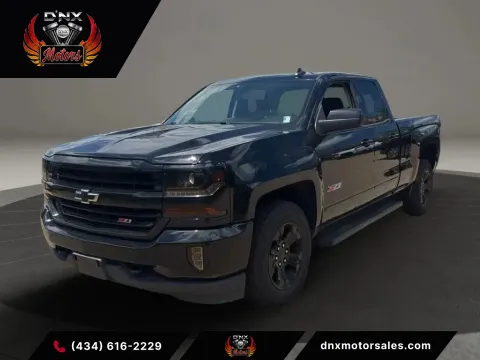 Black 2017 Chevrolet Silverado 1500 Double Cab Z71 LT Pickup 4D 6 1/2 ft for sale in Altavista, VA