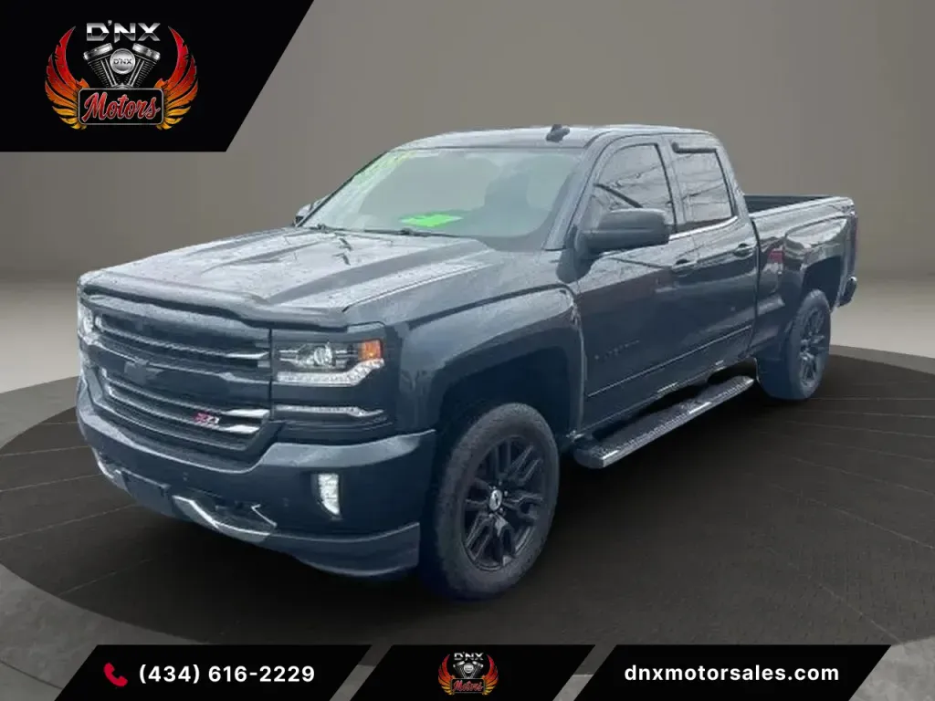 Gray 2017 Chevrolet Silverado 1500 Double Cab Z71 LTZ Pickup 4D 6 1/2 ft for sale in Altavista, VA