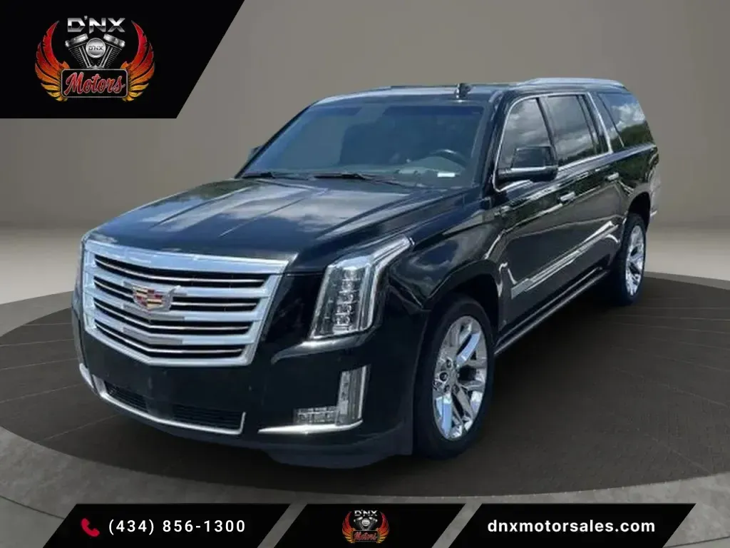 Black 2017 Cadillac Escalade ESV Platinum Sport Utility 4D for sale in Altavista, VA