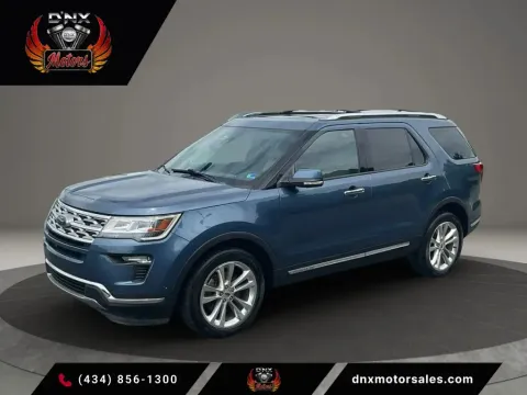 Blue 2018 Ford Explorer Limited Sport Utility 4D for sale in Altavista, VA