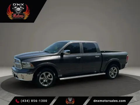 Gray 2018 Ram 1500 Crew Cab Laramie Pickup 4D 5 1/2 ft for sale in Altavista, VA