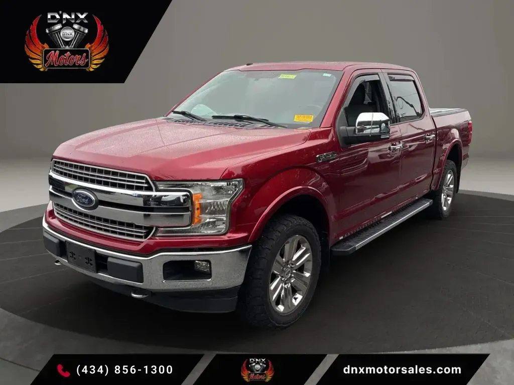 Red 2018 Ford F-150 SuperCrew Cab Lariat Pickup 4D 5 1/2 ft for sale in Altavista, VA
