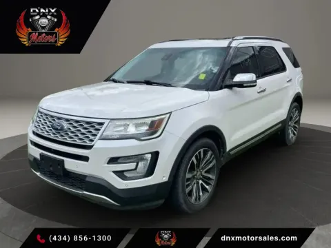 White 2016 Ford Explorer Platinum Sport Utility 4D for sale in Altavista, VA