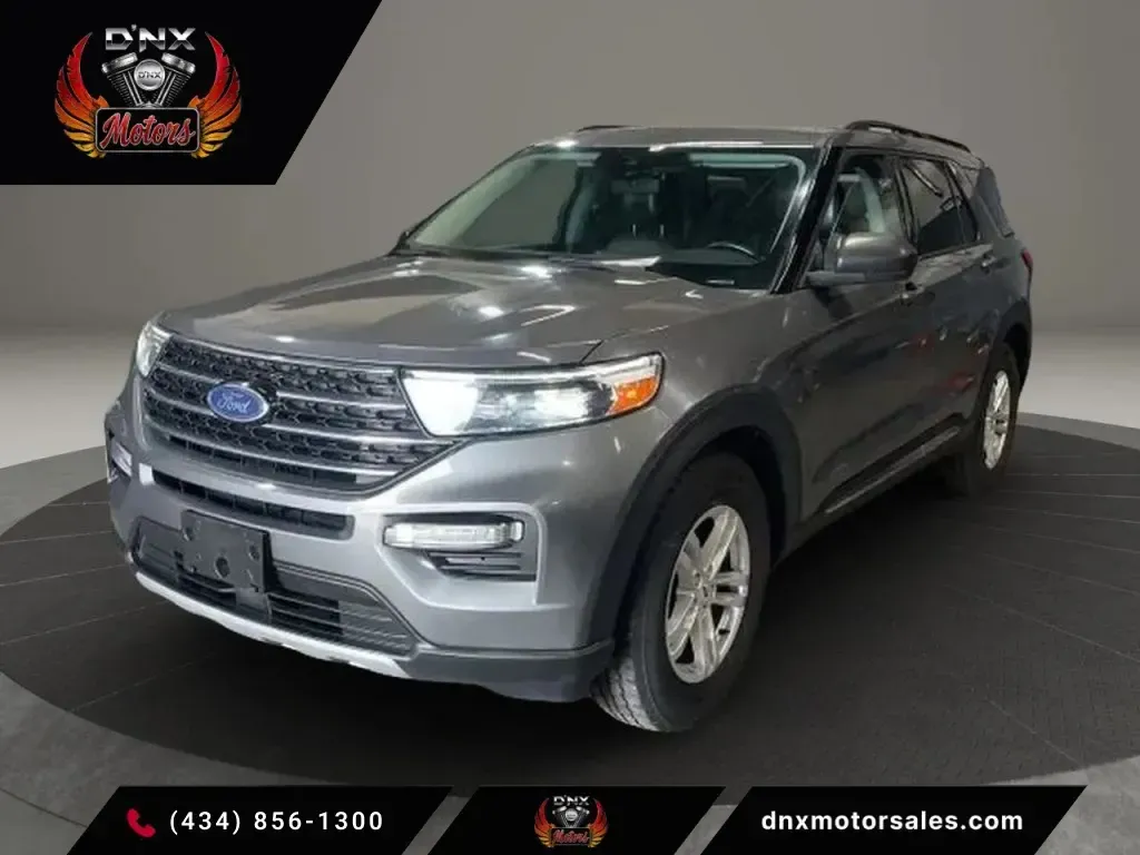 Gray 2021 Ford Explorer XLT Sport Utility 4D for sale in Altavista, VA