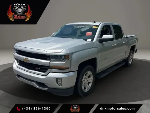 Silver 2017 Chevrolet Silverado 1500 Crew Cab Z71 LT Pickup 4D 5 3/4 ft for sale in Altavista, VA