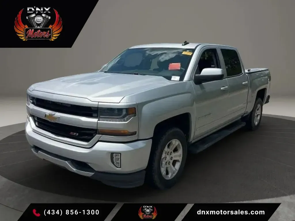Silver 2017 Chevrolet Silverado 1500 Crew Cab Z71 LT Pickup 4D 5 3/4 ft for sale in Altavista, VA