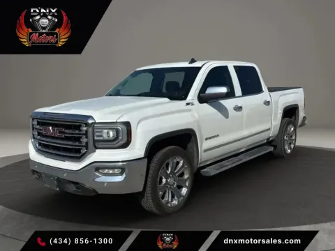 White 2018 GMC Sierra 1500 Crew Cab SLT Pickup 4D 5 3/4 ft for sale in Altavista, VA