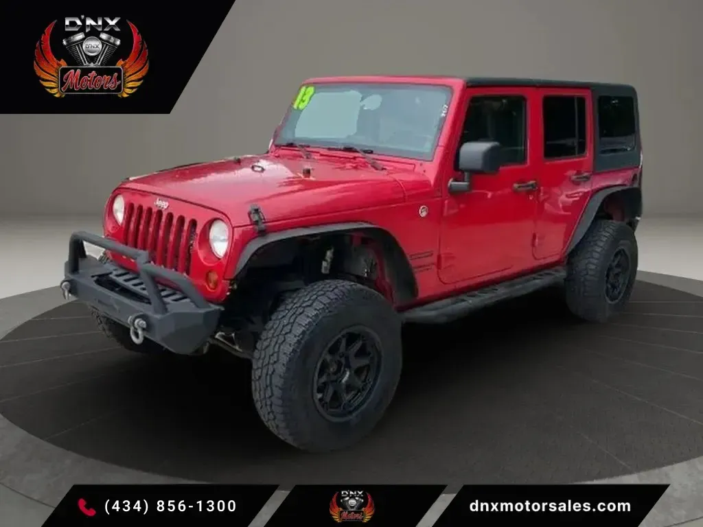 Red 2013 Jeep Wrangler Unlimited Sport S SUV 4D for sale in Altavista, VA