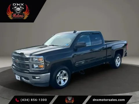 Black 2015 Chevrolet Silverado 1500 Double Cab Z71 LT Pickup 4D 6 1/2 ft for sale in Altavista, VA
