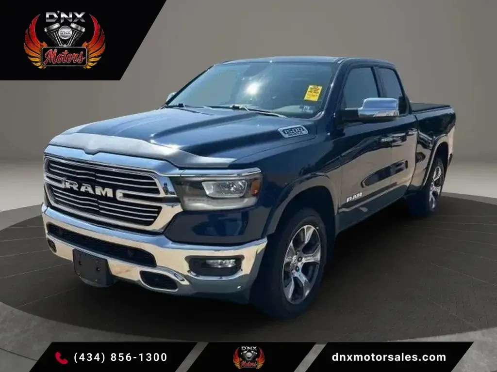 Blue 2019 Ram 1500 Quad Cab Laramie Pickup 4D 6 1/3 ft for sale in Altavista, VA