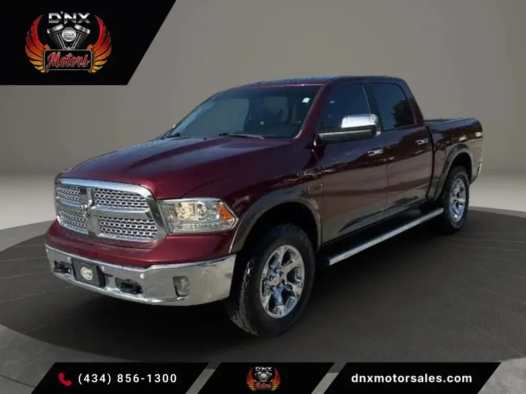 Red 2017 Ram 1500 Crew Cab Laramie Pickup 4D 5 1/2 ft for sale in Altavista, VA