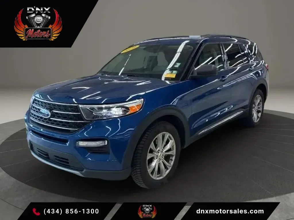 Blue 2020 Ford Explorer XLT Sport Utility 4D for sale in Altavista, VA