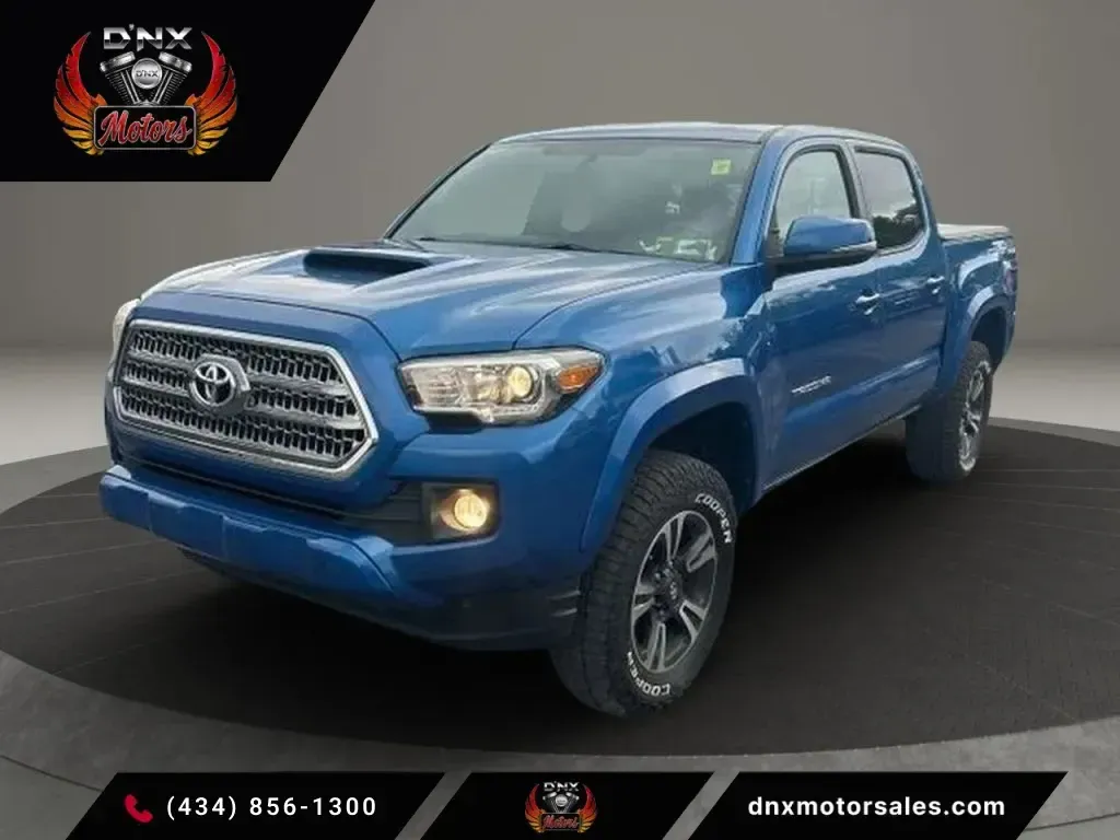 Blue 2017 Toyota Tacoma Double Cab TRD Sport Pickup 4D 5 ft for sale in Altavista, VA