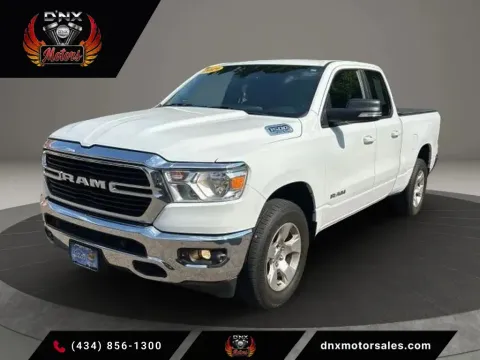 White 2021 Ram 1500 Quad Cab Big Horn Pickup 4D 6 1/3 ft for sale in Altavista, VA