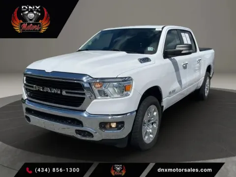 White 2020 Ram 1500 Crew Cab Big Horn Pickup 4D 5 1/2 ft for sale in Altavista, VA